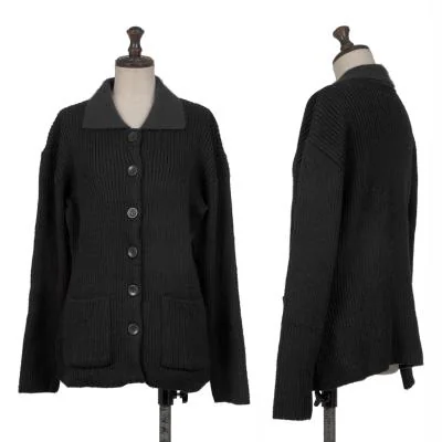 JUNIOR GAULTIER Wool Rib Knit Jacket