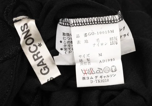 COMME des GARCONS Wool Nylon See-through Sleeveless Knit Dress K-148472_014