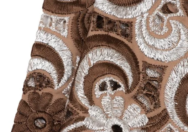 COMME des GARCONS Floral Embroidery Lace Wrap Skirt K-148512_011