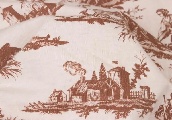 ヴィヴィアンウエストウッドVivienne Westwood トワルドジュイ柄Tシャツ 薄ピンク茶48 K-148514_011