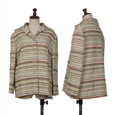 Sybilla Colorful Yarn Patch Shirt Jacket