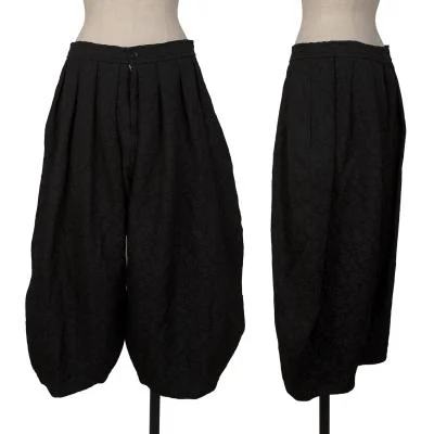 大量入荷 ブラックコムデギャルソンBLACK COMME des GARCONS フラワー パンツ
