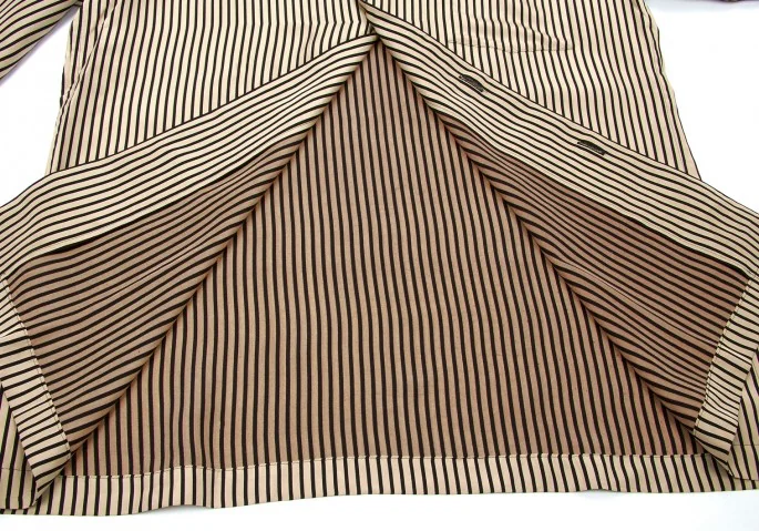 yohji yamamoto pour homme silk striped shirt(K-10761) K-10761_006