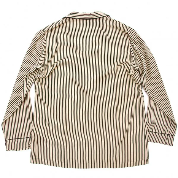 yohji yamamoto pour homme silk striped shirt(K-10761) K-10761_007