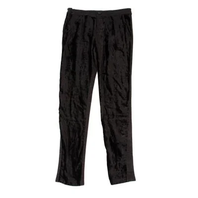 Y's Velour Switching Design Drawstring Pants