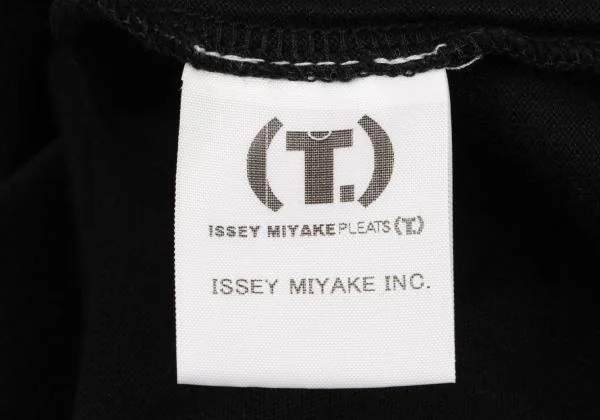 イッセイミヤケISSEY MIYAKE PLEATS (T.) 格子柄プリントTシャツ