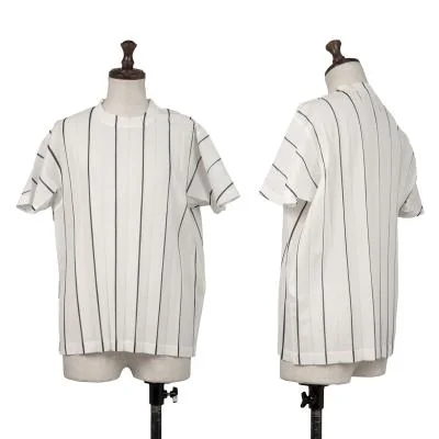 ISSEY MIYAKE Pleated Stripe T Shirt