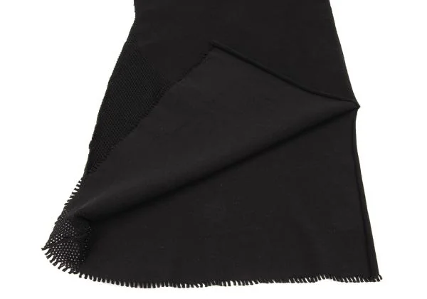 ISSEY MIYAKE A-POC Mesh Switching Fringe Knit Skirt K-148604_008