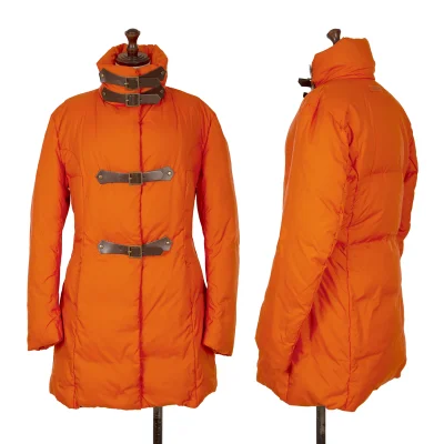 Jean's Paul GAULTIER Leather Belt Down Coat