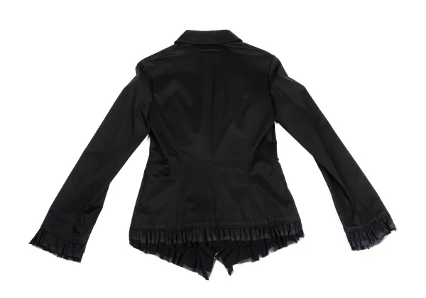 Jean Paul GAULTIER Frill Stretch Cotton Zip Blouson K-148645_011