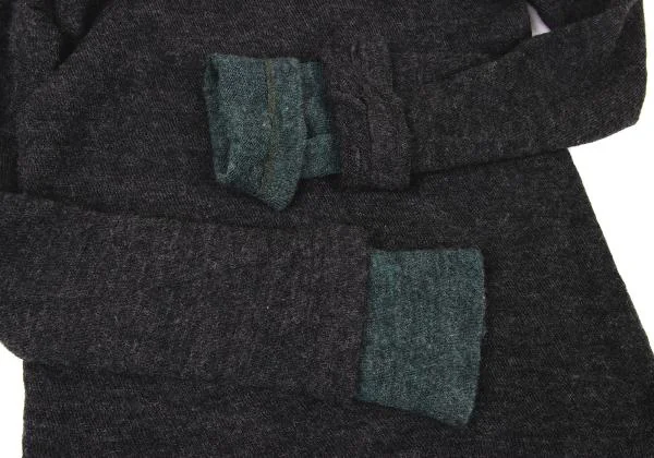 Y's Layered Design Turtleneck Knit Sweater K-148683_007