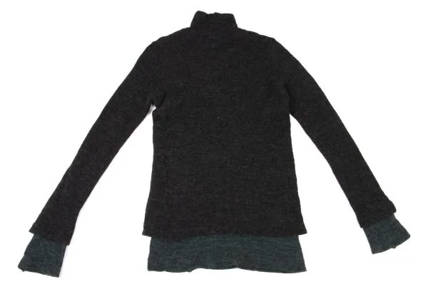 Y's Layered Design Turtleneck Knit Sweater K-148683_011