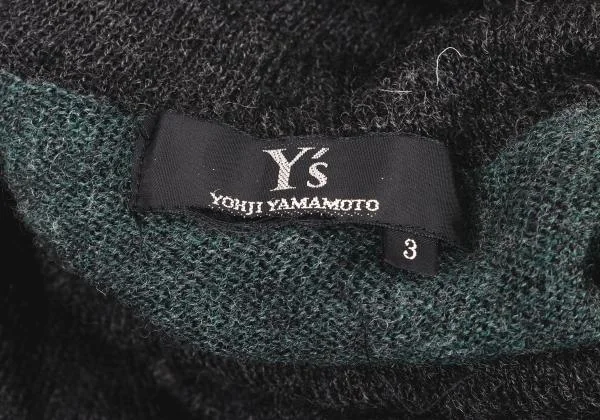 Y's Layered Design Turtleneck Knit Sweater K-148683_013