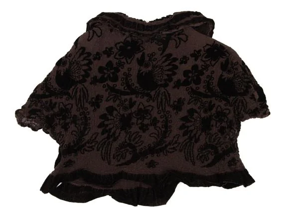 ISSEY MIYAKE me Dyed Floral Flocky Printed Blouse K-148719_011