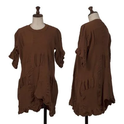 ISSEY MIYAKE HaaT Dyed Crepe Pleats Panel Switching T-shirt