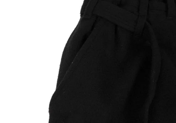 グラウンドワイGround Y フラノウールラップパンツ 黒L位 K-148758_007