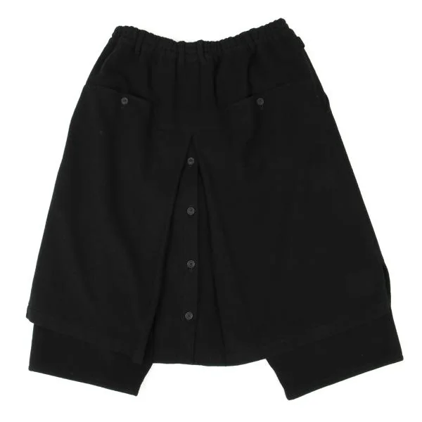 グラウンドワイGround Y フラノウールラップパンツ 黒L位 K-148758_013