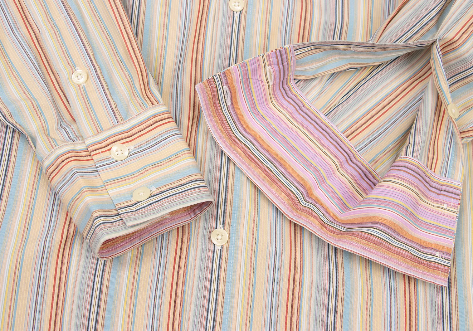 ポールスミスPaul Smith LONDON コットンマルチストライプ長袖