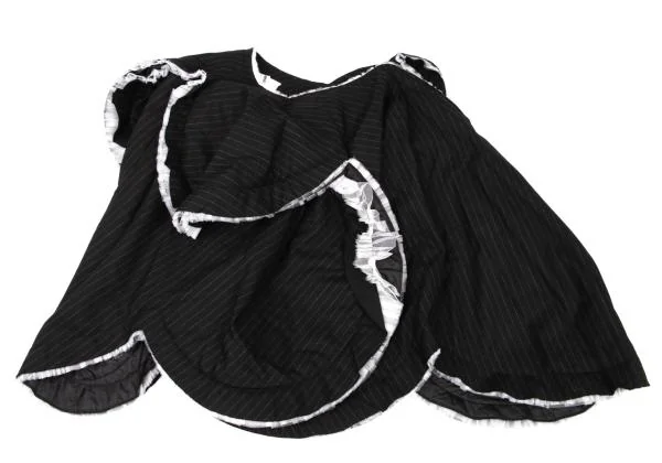 COMME des GARCONS Tulle Frill Stripe Padding Skirt K-148819_002