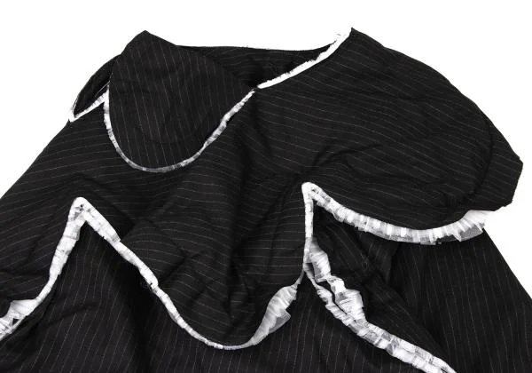 COMME des GARCONS Tulle Frill Stripe Padding Skirt K-148819_011