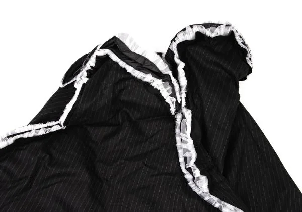 COMME des GARCONS Tulle Frill Stripe Padding Skirt K-148819_012