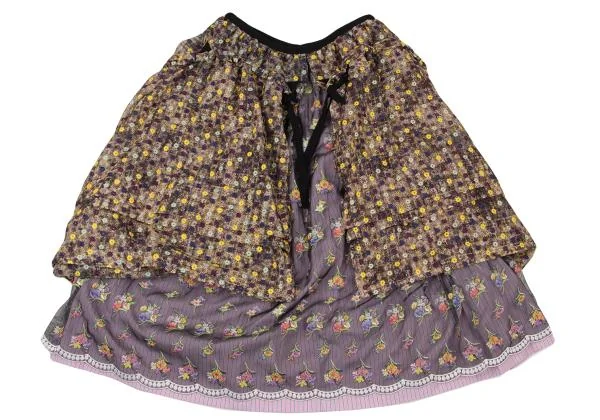 tricot COMME des GARCONS Embroidery See-through Layered Skirt K-148820_002