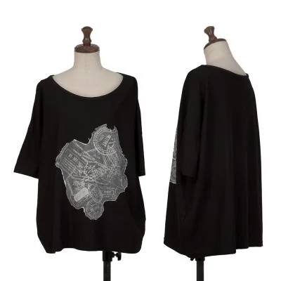Y's Date Printed Box Silhouette T Shirt
