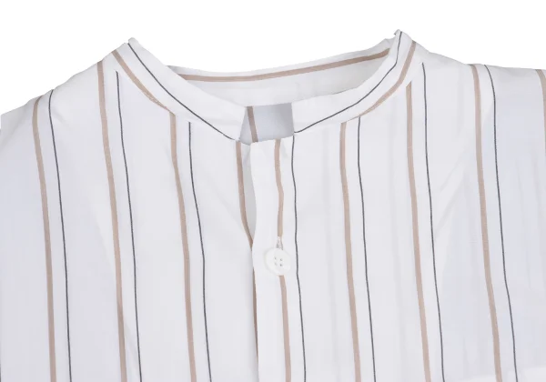Y's Striped Box Silhouette Short Sleeve Shirt K-148828_004