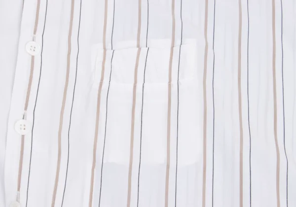 Y's Striped Box Silhouette Short Sleeve Shirt K-148828_006