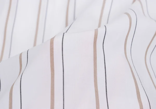 Y's Striped Box Silhouette Short Sleeve Shirt K-148828_014