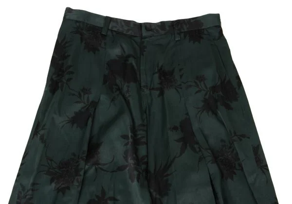 Y's Floral Printed Tuck Wide Pants K-148840_002