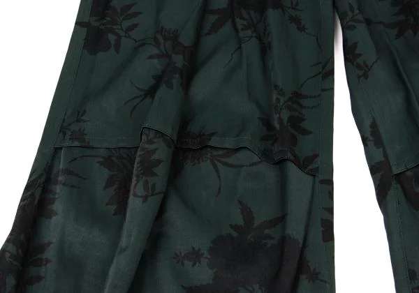 Y's Floral Printed Tuck Wide Pants K-148840_008