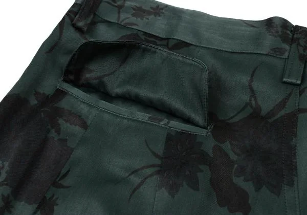 Y's Floral Printed Tuck Wide Pants K-148840_012