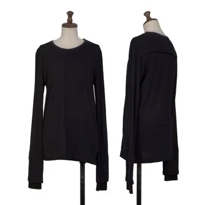 Y's Bicolor Switching Rib Layered T-shirt