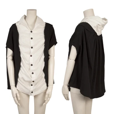 Y's Shirt-Docking Sleeveless Cardigan
