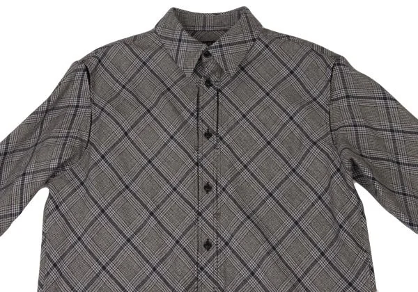Y's Bias Check Cutout Design Shirt K-148854_003
