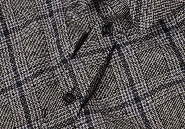 Y's Bias Check Cutout Design Shirt K-148854_005