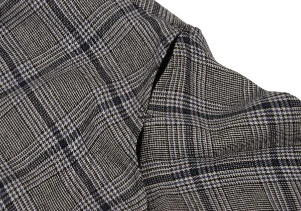 Y's Bias Check Cutout Design Shirt K-148854_006