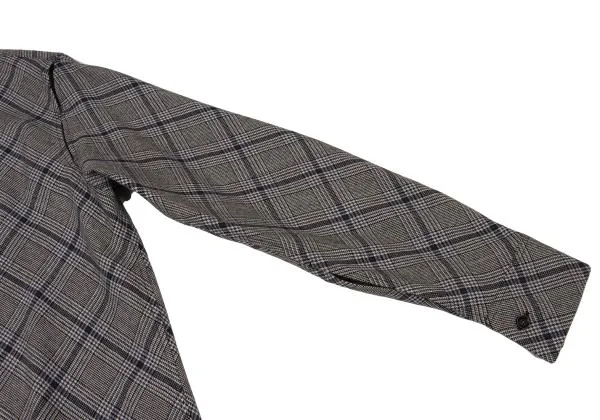 Y's Bias Check Cutout Design Shirt K-148854_007