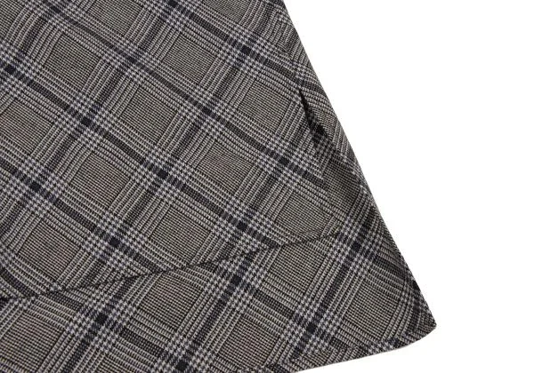 Y's Bias Check Cutout Design Shirt K-148854_010