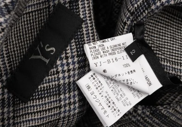Y's Bias Check Cutout Design Shirt K-148854_016