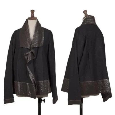ISSEY MIYAKE HaaT Cotton Poly Shiny Switching Jacket