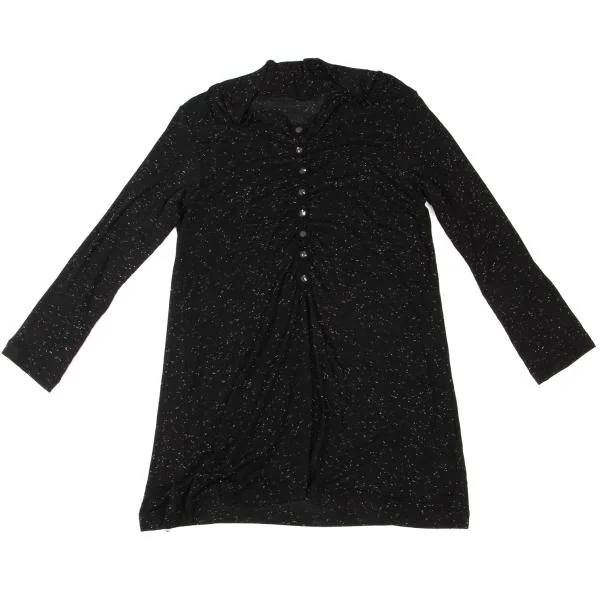 ISSEY MIYAKE HaaT Glitter Sequin Button Design Top K-148867_002