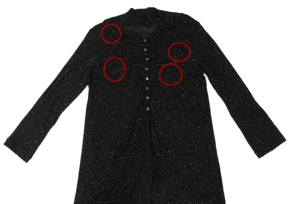 ISSEY MIYAKE HaaT Glitter Sequin Button Design Top K-148867_003