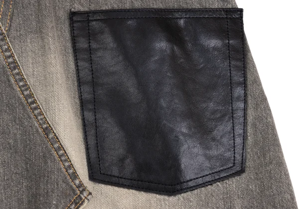 JUNYA WATANABE COMME des GARCONS denim Embellished Denim Docking Tweed Jacket K-148889_017