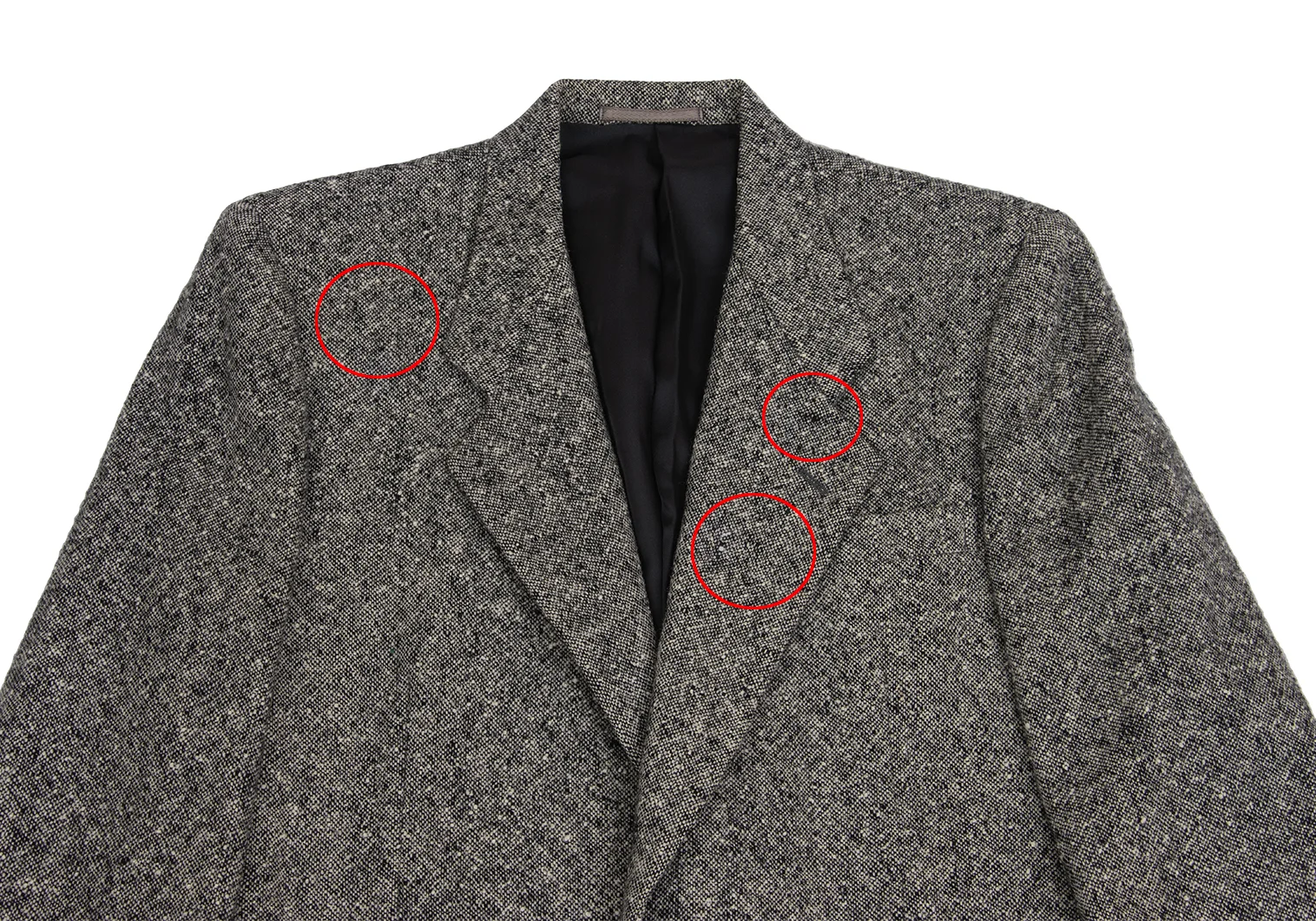 【春物】COMME des GARÇONS グレー ウールジャケット COMME des GARCONS HOMME - コムデギャルソンオム24AW 縮絨