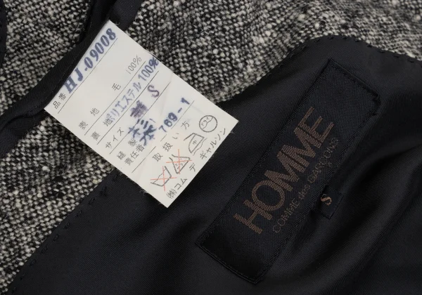 COMME des GARCONS HOMME Wool Tweed 2B Jacket K-148937_016