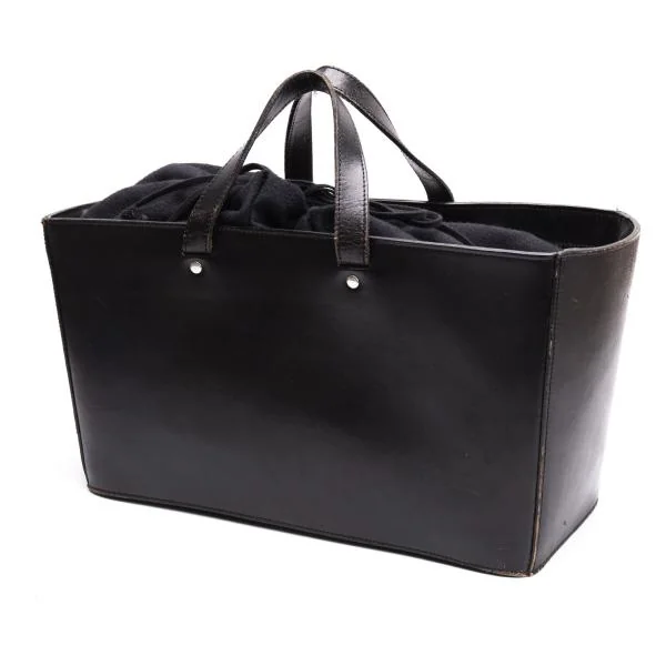 COMME des GARCONS Leather Hand Bag Black  K-148967_001