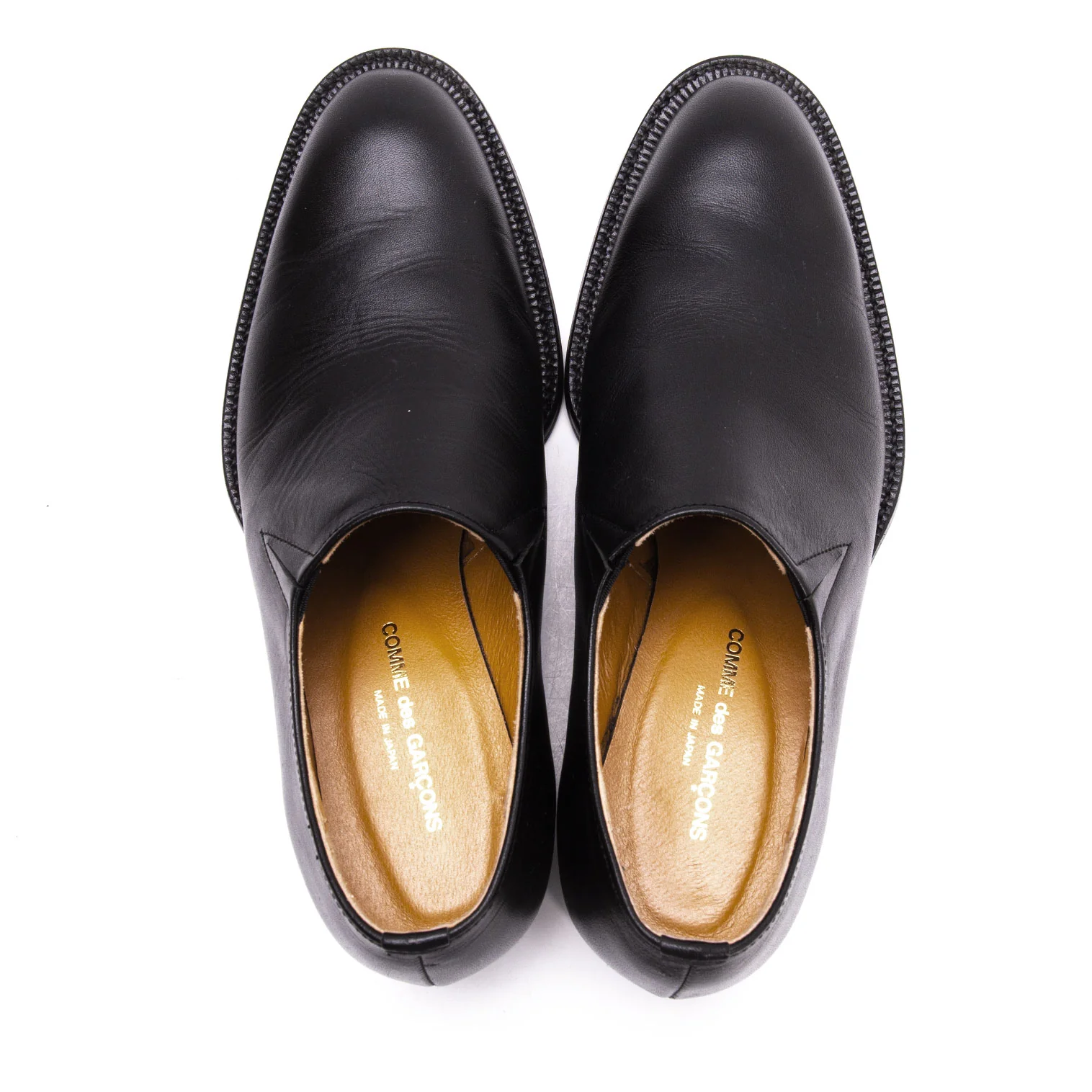 オンラインショップ コムデギャルソンCOMME des GARCONS レザースリッポンシューズ 靴