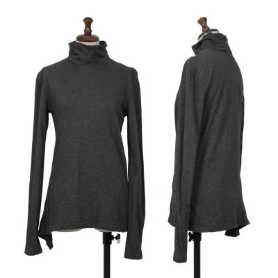 Y's Angora Blend Cotton Turtleneck T Shirt